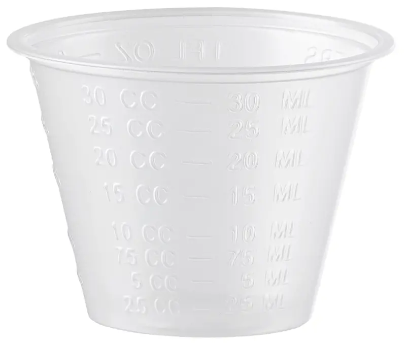 1 Oz Clinical-Grade Measuring Cups – Disposable Plastic, 6000-Count 1