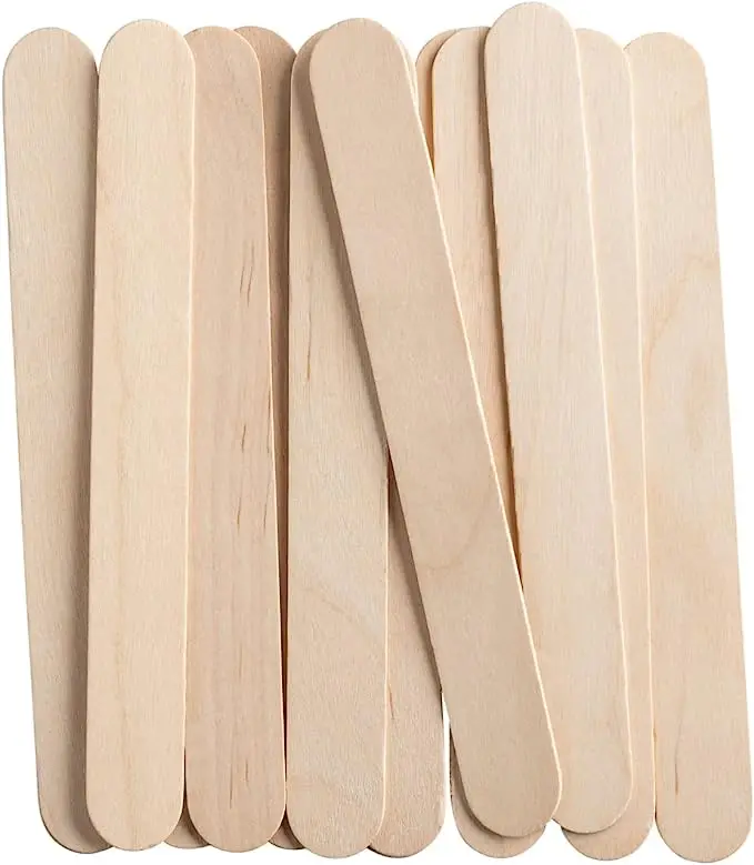 1000-Pack Solid Wooden 6-Inch All-Purpose Popsicle Sticks 1