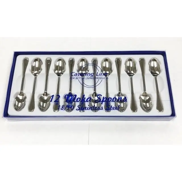 12-Piece Stainless Steel Moka Spoon Set 1