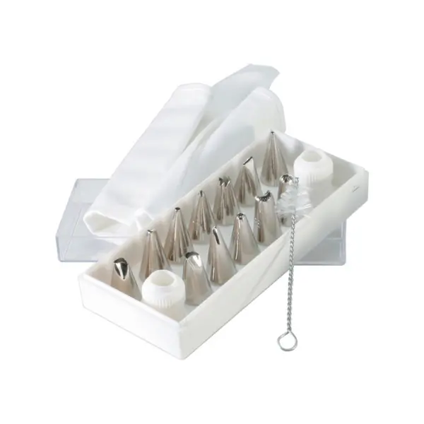 16-Piece Professional Icing Decorating Set – Reusable Piping Tips, Bags & Tools 1