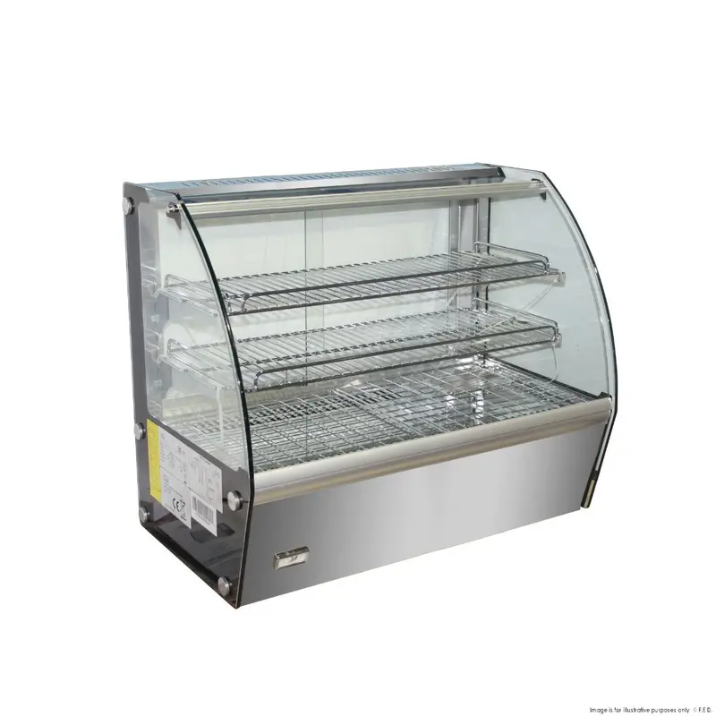 160L Heated Countertop Food Display Cabinet – High-Capacity 1