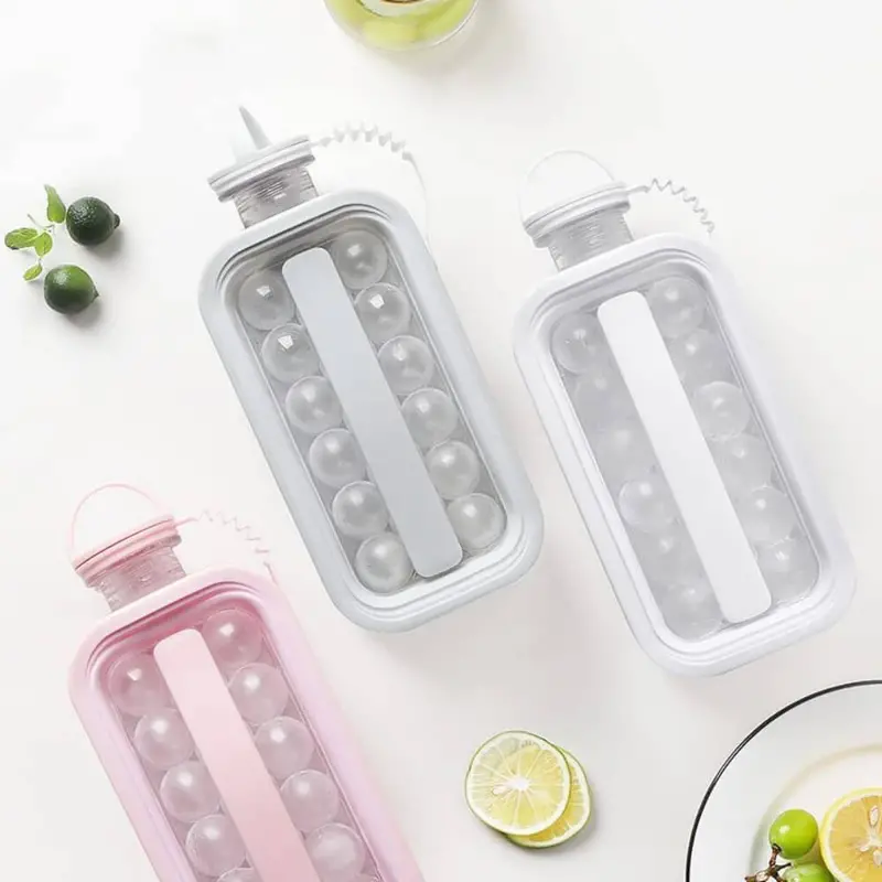 2-In-1 Ice Ball Mold & Water Bottle Combo 1