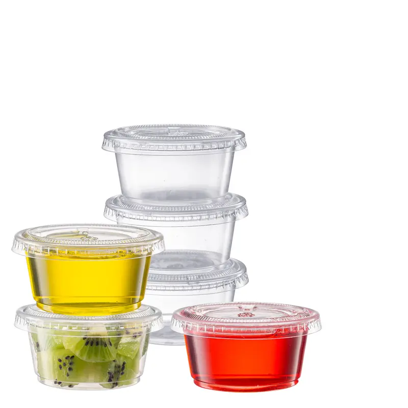 2 Oz Jello Shot Cups With Tight-Fit Lids – 100-Count Plastic Party Cups 1