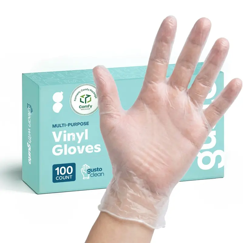 200-Pair Clear Vinyl Disposable Gloves – Small, Powder-Free 1