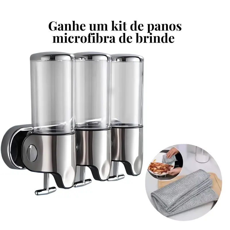 3-In-1 Automatic Shampoo, Soap & Lotion Dispenser 1