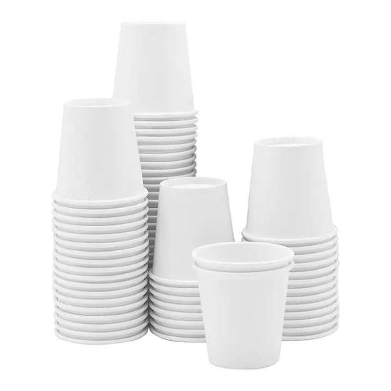 3 Oz White Paper Mouthwash Cups – 140-Count Mini Bathroom Cups 1