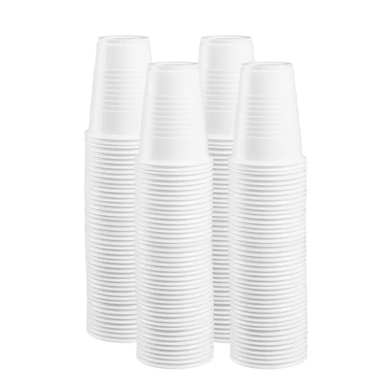 5 Oz White Disposable Plastic Cups (500-Pack) 1