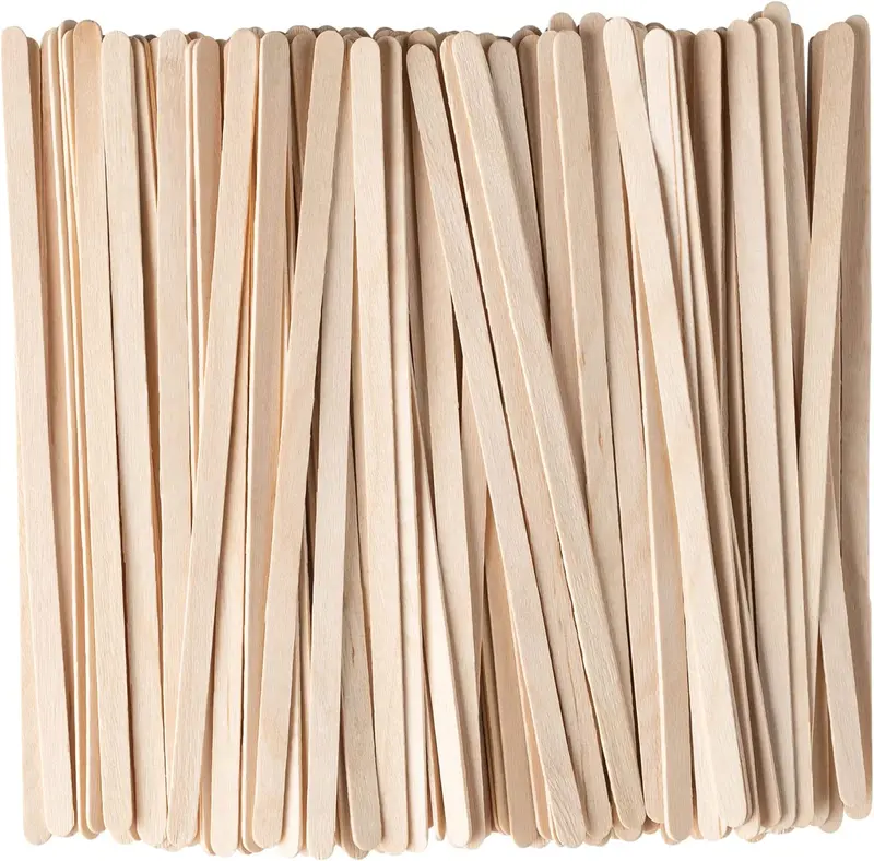 500-Pack 5.5-Inch Wooden Coffee Stirrers – Natural Finish 1