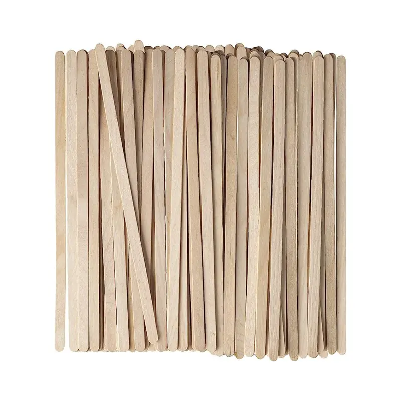 7.5-Inch Wooden Coffee Stirrers – 10000 Count, Unbleached Craft Stir Sticks 1