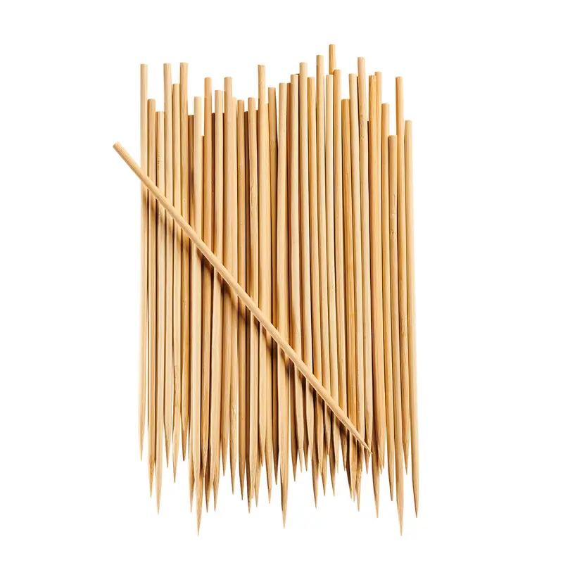 8-Inch Bamboo Skewers – 5000 Count, Natural Wooden Food Picks 1
