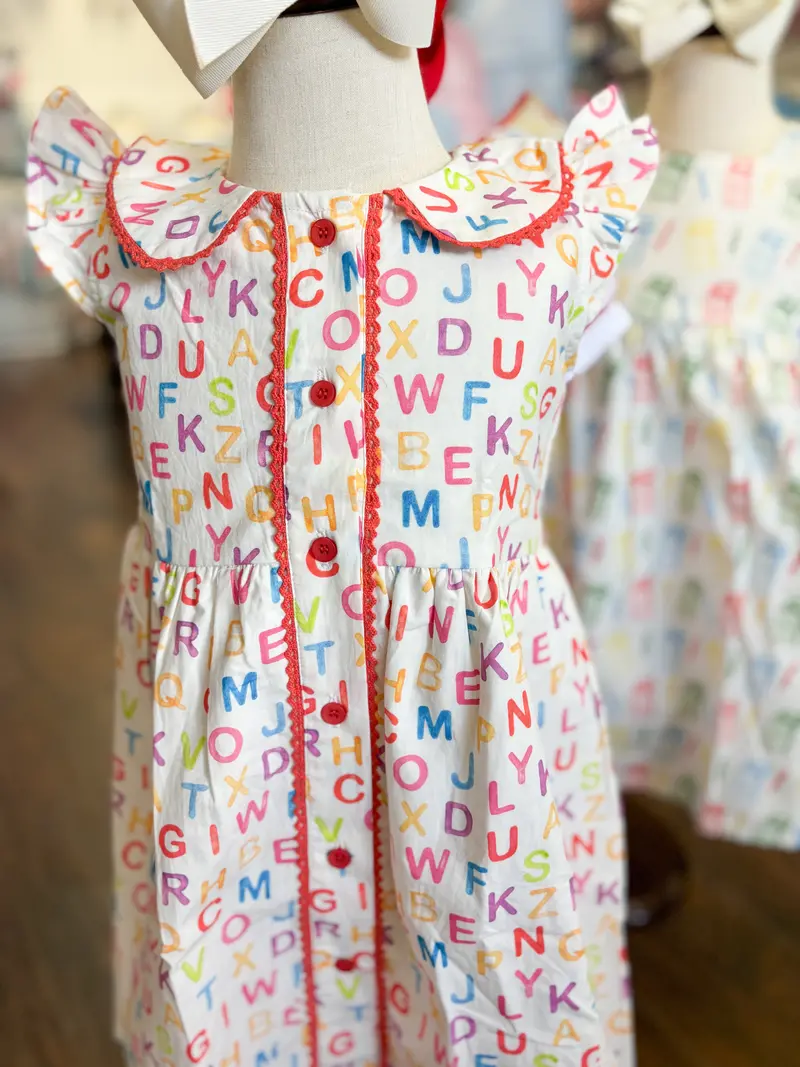 Abc Girls Flutter Sleeve Summer Dress 1