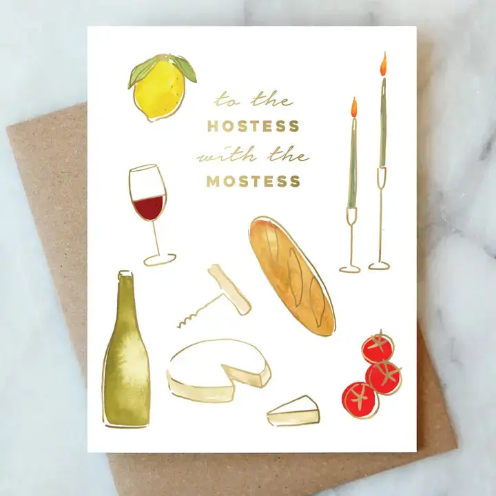 Abigail Jayne Hostess With The Mostess Greeting Card 1