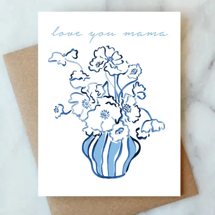Abigail Jayne 'Love You Mama' Hand-Stamped Card 1