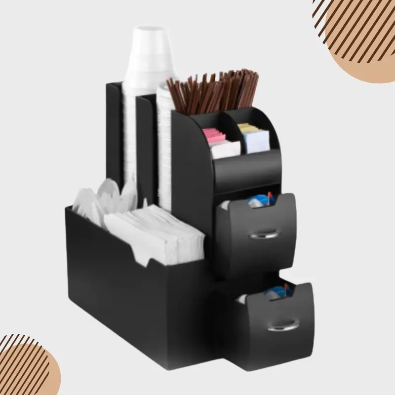 Adjustable Multi-Tier Condiment Dispenser Stand 1