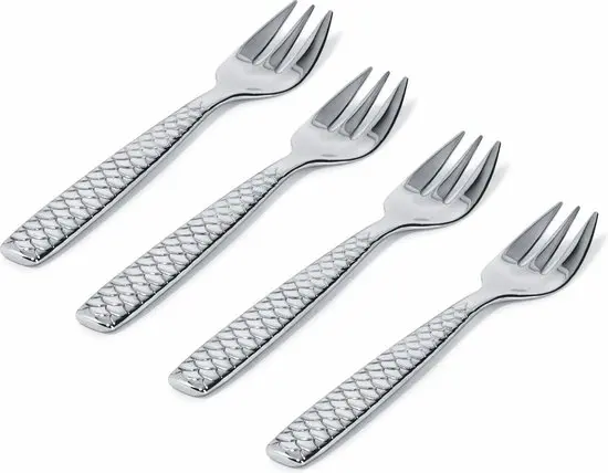 Alessi Colombina Set Of Four Oyster Forks 1