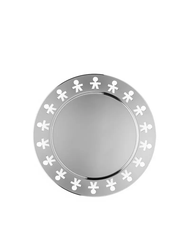 Alessi Girotondo Round Serving Bowl – Polished Stainless Steel 1