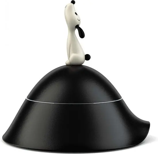 Alessi Lula’ Dog Food Bowl – Stainless Steel Pet Feeder 1