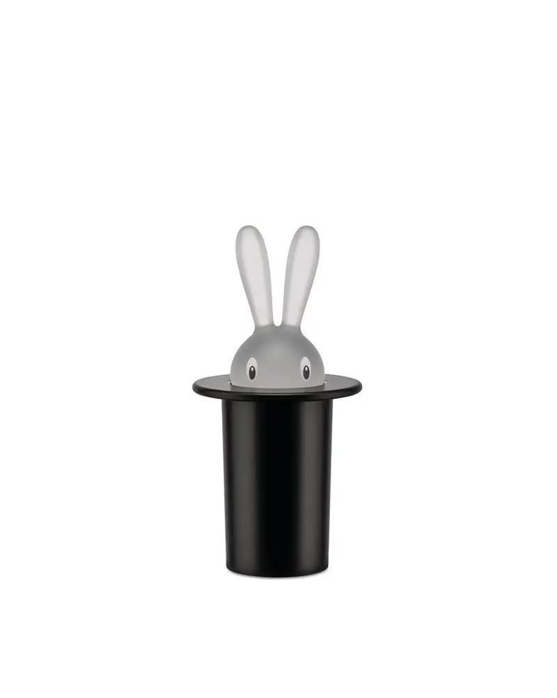 Alessi Magic Bunny Toothpick Holder In Black 1