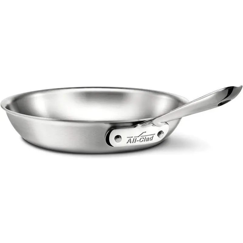 All-Clad D5 8-Inch Brushed Stainless Steel Fry Pan – Bd55108, Fully Clad Cookware 1