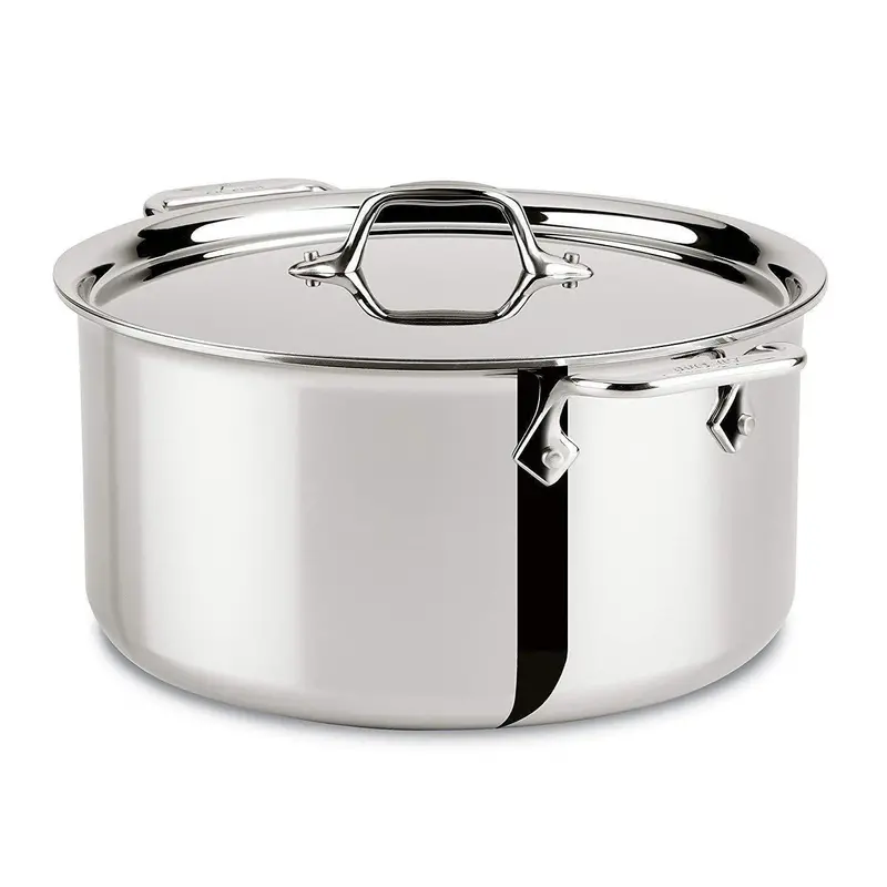 All-Clad D5 Stainless Steel Stock Pot – 8 Quart With Lid (Sd55508) 1