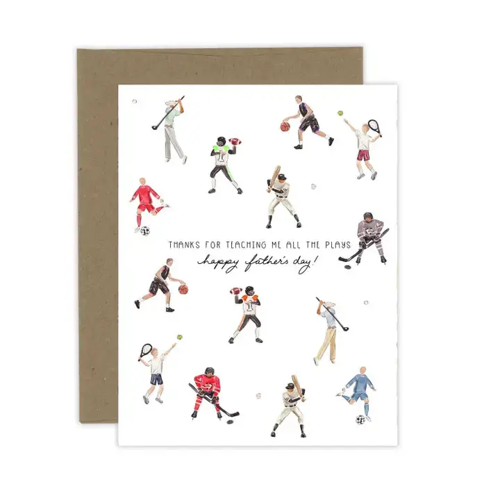 Almeida Illustrations Sport-Themed Greeting For Father'S Day 1