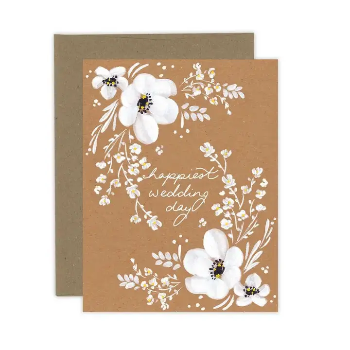 Almeida Illustrations Wedding Keepsake: Happiest Day Art Print 1