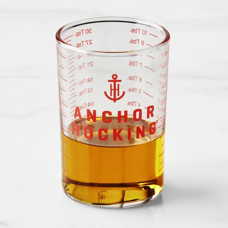 Anchor Hocking Measuring Cup – 5-Ounce Heat-Resistant Glass Graduated Jug 1