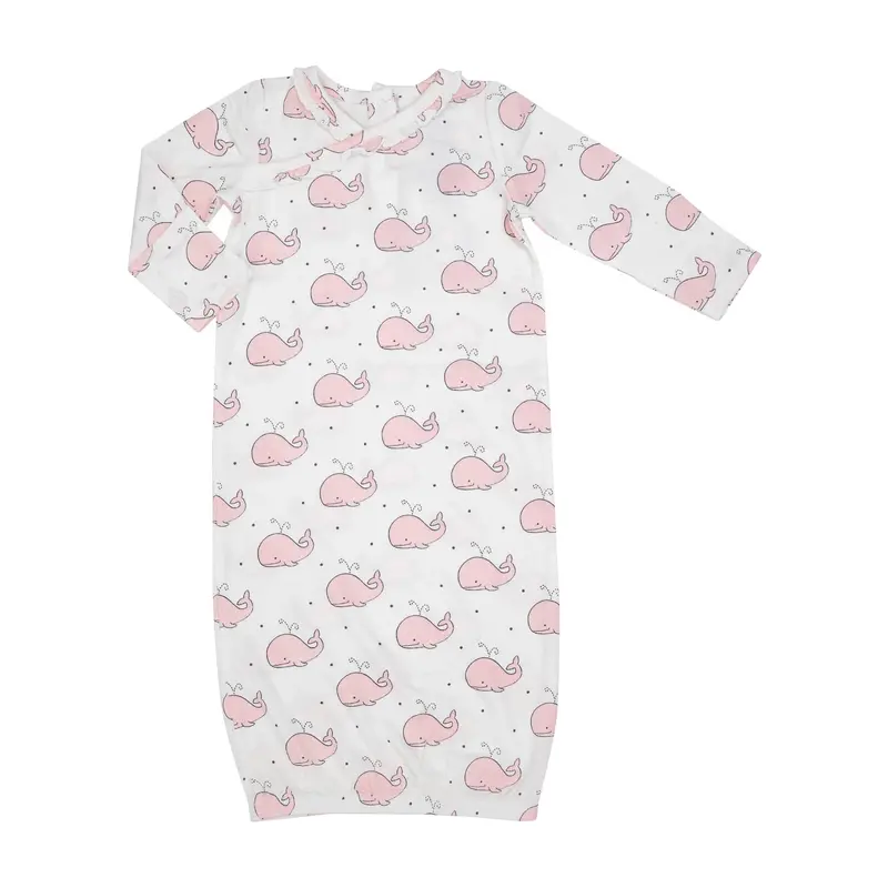 Angel Dear Bubbly Whale Pink Kimono-Style Gown 1