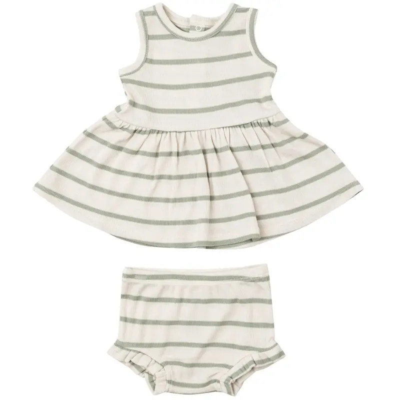 Angel Dear Desert Sage & Sugar Swizzle Peplum Tank And Bloomer Set 1