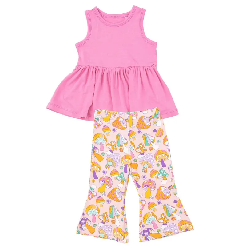 Angel Dear Flower Power Mushroom Peplum Tank Top With Baby Bells 1
