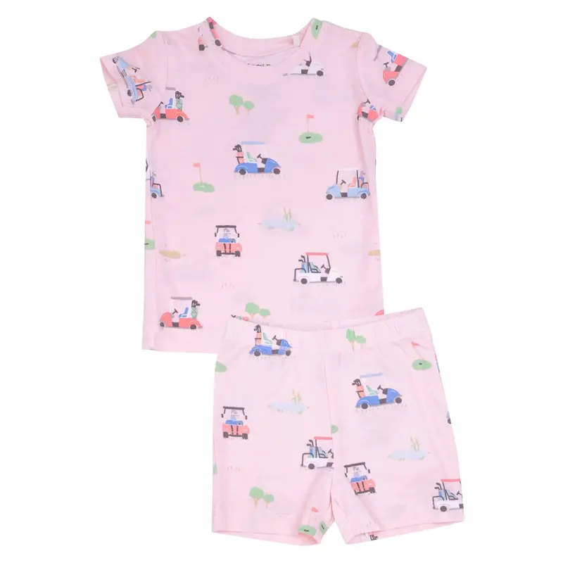Angel Dear Golf Cart Pink Lounge Set For Babies 1