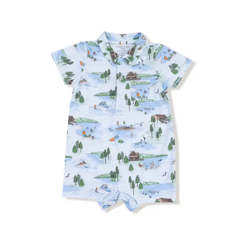 Angel Dear Lake Life Polo Shortie Outfit For Toddlers 1