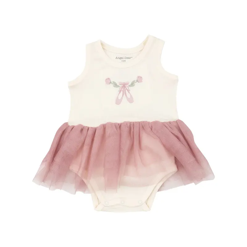 Angel Dear Sugar Swizzle Ribbed Tank Bodysuit And Tutu Ensemble 1