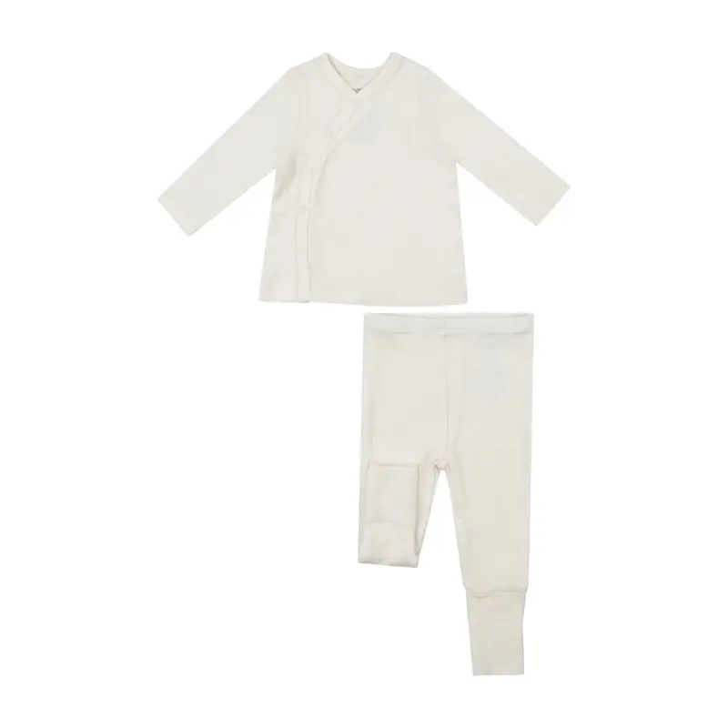 Angel Dear Sugar Swizzle Ribbed Two-Piece Set With Rolled-Cuff Pants 1
