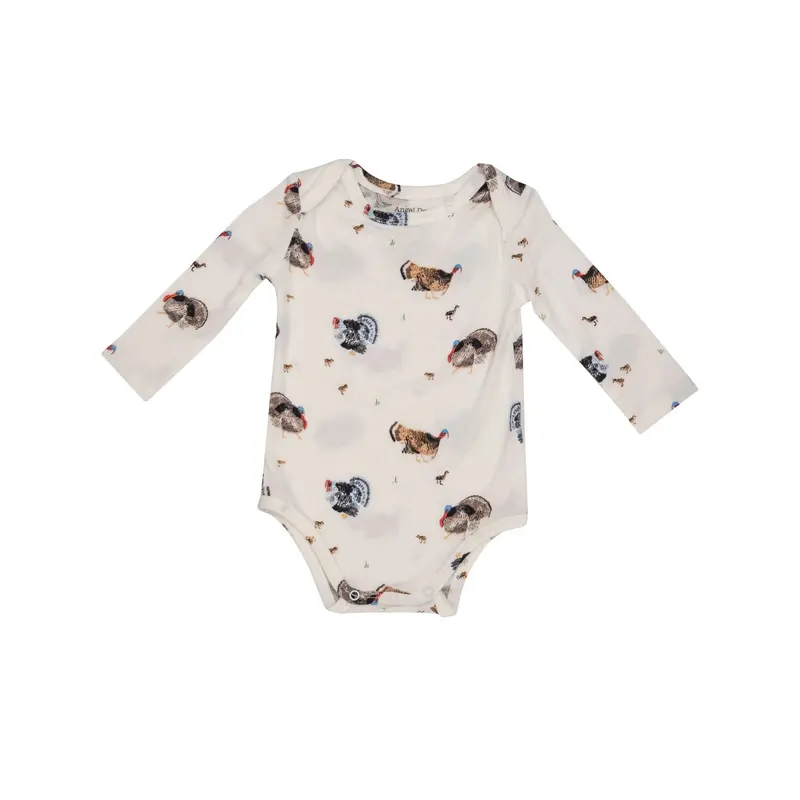 Angel Dear Turkey Print Infant Bodysuit 1