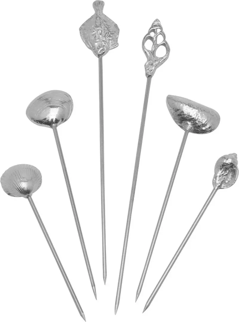 Anovi Silver-Plated Seafood Forks – 6-Piece Set 1