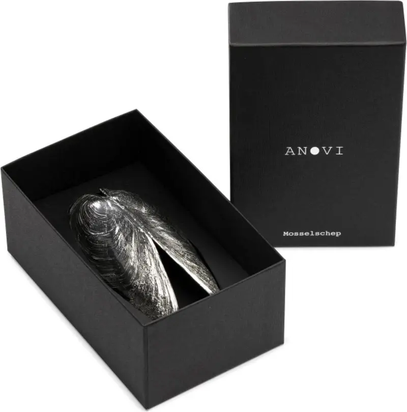Anovi Solid Tin Mussel Serving Ladle – Traditional Mosselschep 1