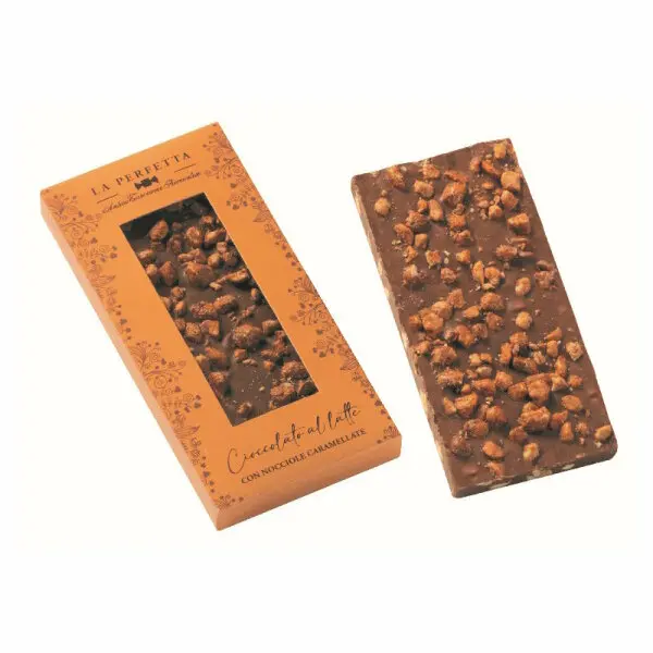 Antica Torroneria Espresso-Infused Milk Chocolate Tablets – Caramelized Hazelnut, 85G 1