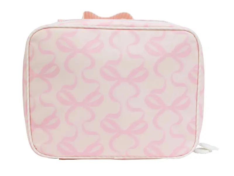 Apple Of My Isla Pink-On-Pink Bow-Design Lunch Box 1