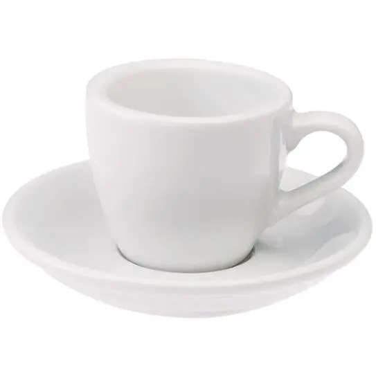 Armand Lebel Tall White Espresso Cup And Saucer Set (6-Piece) 1