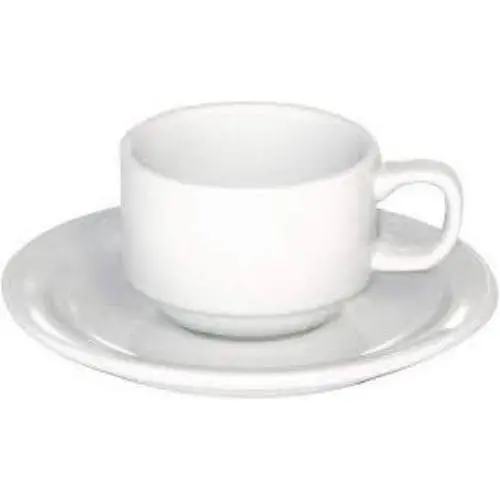 Armand Lebel White 12-Piece Espresso Cup And Saucer Set 1