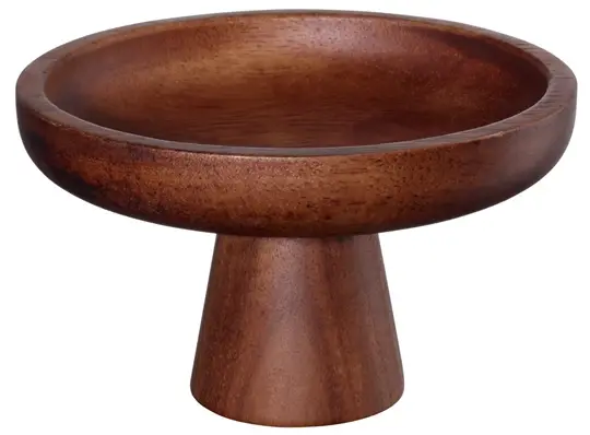 Asa Acacia Wood Serving Stand – 21 Cm Diameter, 12 Cm Height 1