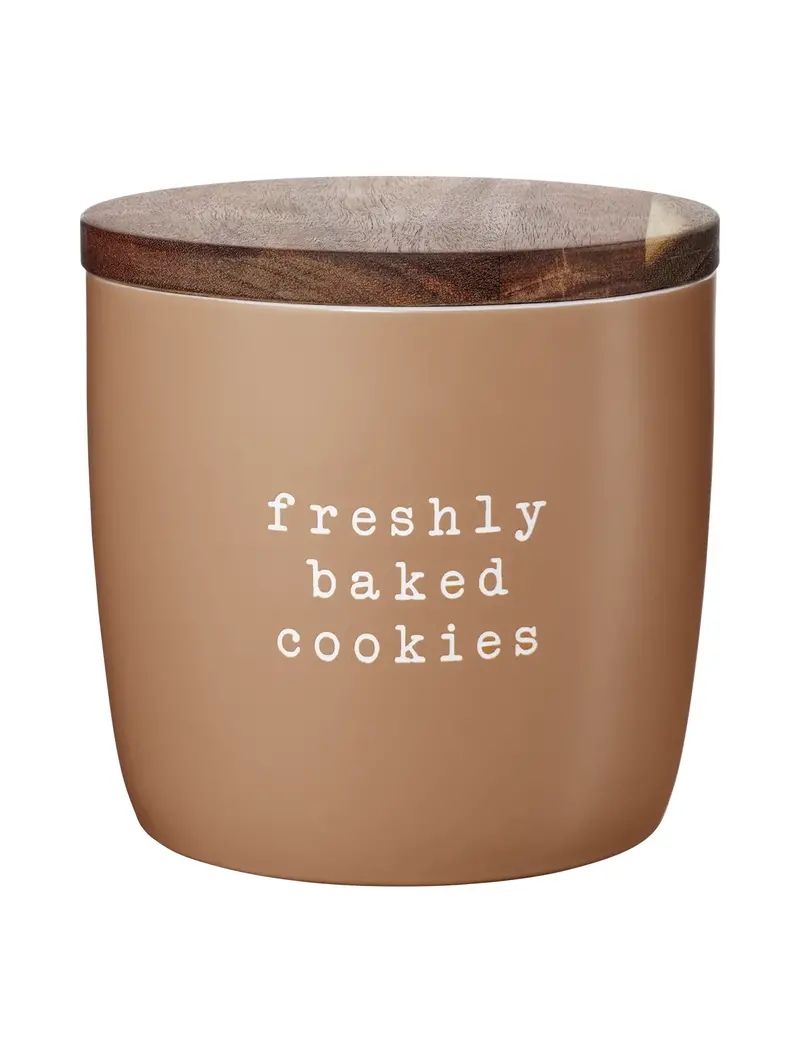 Asa Freshly Baked Cookies Jar – Decorative Glass Storage Container 1
