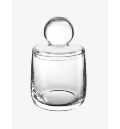 Asa Sarabi Clear Glass Storage Jar With Lid – 14.5 Cm Diameter, 21.2 Cm Height 1