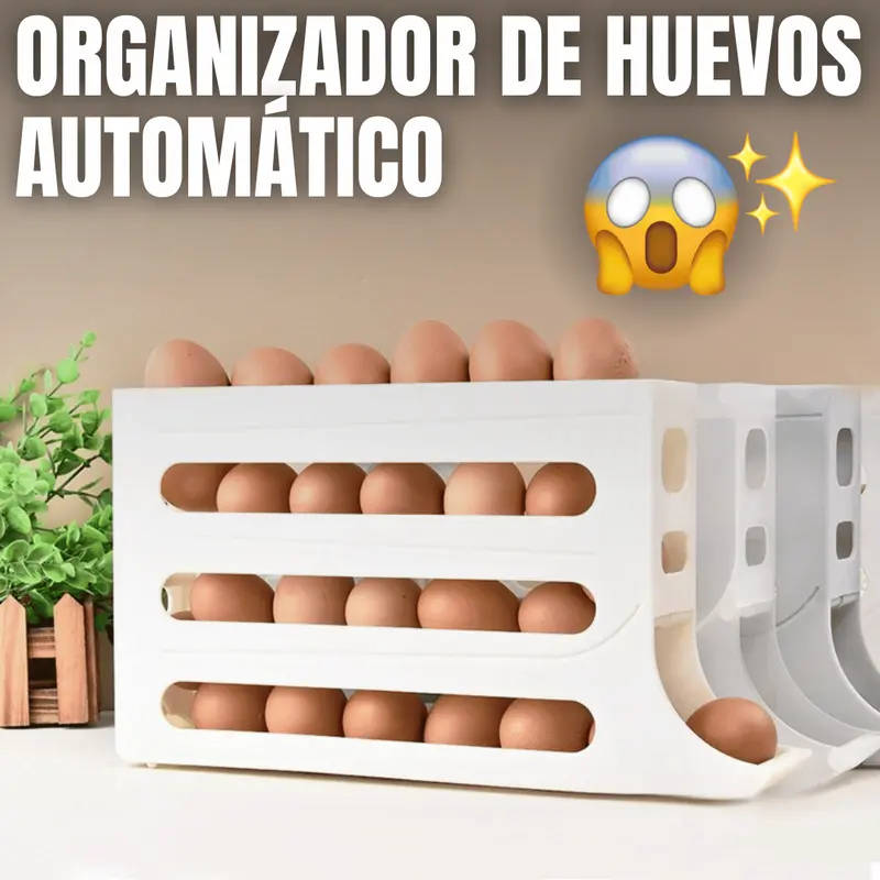 Automatic Egg Dispenser & Organizer – Holds 30+ Eggs, Countertop Design 1