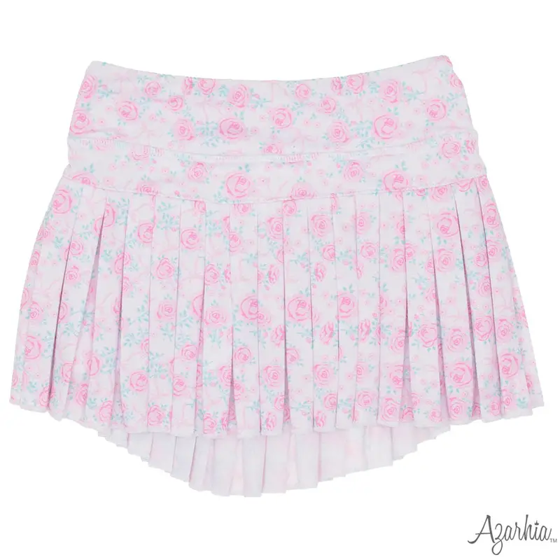 Azarhia Rosie Bows Mini Pleated Skort For Girls 1