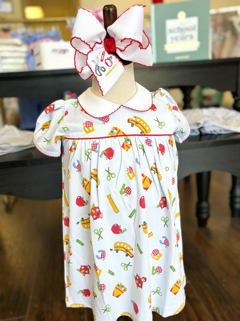 Back-To-School Float Girl Dress In Premium Pima Cotton 1