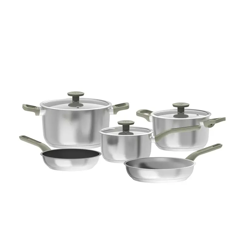 Berghoff 8-Piece Cookware Set – Stainless Steel 1