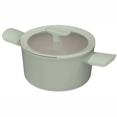 Berghoff Leo Balance Non-Stick Saucepan With Lid – 20 Cm, Sage 1