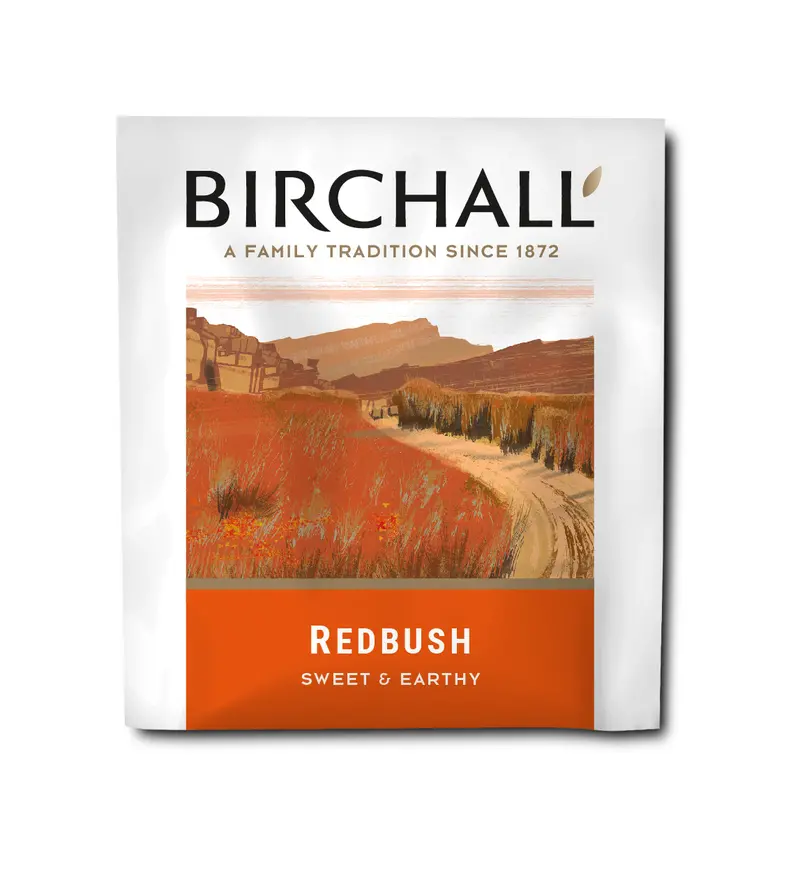 Birchall Redbush Rooibos Tea – Enveloped Pyramid Bags 1
